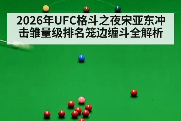 2026年UFC格斗之夜宋亚东冲击雏量级排名笼边缠斗全解析